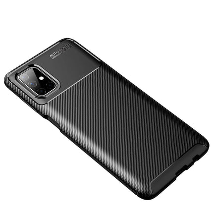 Samsung Galaxy M51 Auto Focus Karbon Kapak Kılıf - Siyah 2