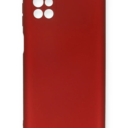 Samsung Galaxy M51 First Silikon Kılıf - Bordo