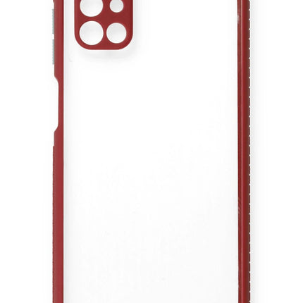 Samsung Galaxy M51 Miami Şeffaf Silikon Kılıf - Fuşya 2