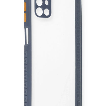 Samsung Galaxy M51 Miami Şeffaf Silikon Kılıf - Gri
