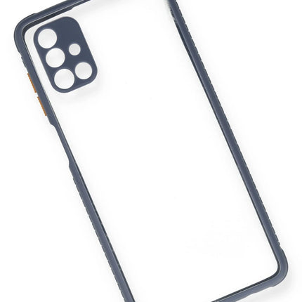 Samsung Galaxy M51 Miami Şeffaf Silikon Kılıf - Gri 3