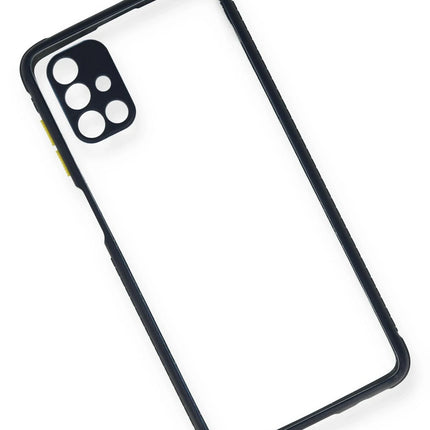 Samsung Galaxy M51 Miami Şeffaf Silikon Kılıf - Lacivert 3