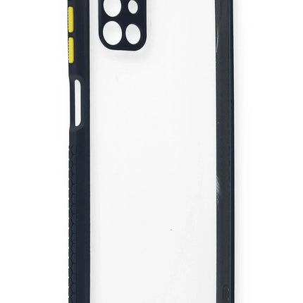 Samsung Galaxy M51 Miami Şeffaf Silikon Kılıf - Lacivert