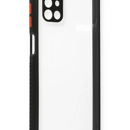 Samsung Galaxy M51 Miami Şeffaf Silikon Kılıf - Siyah