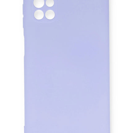 Samsung Galaxy M51 Nano içi Kadife Silikon Kılıf - Lila