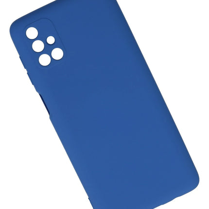 Samsung Galaxy M51 Nano içi Kadife Silikon Kılıf - Mavi 2