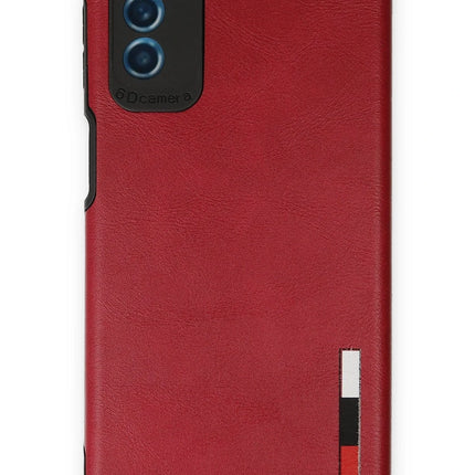 Samsung Galaxy M52 5G Loop Deri Silikon Kılıf - Kırmızı