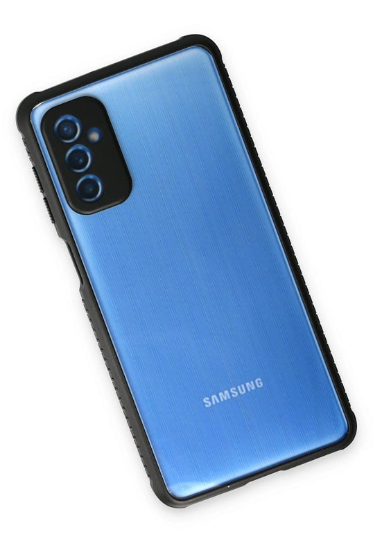Samsung Galaxy M52 5G Miami Şeffaf Silikon Kılıf - Siyah 2