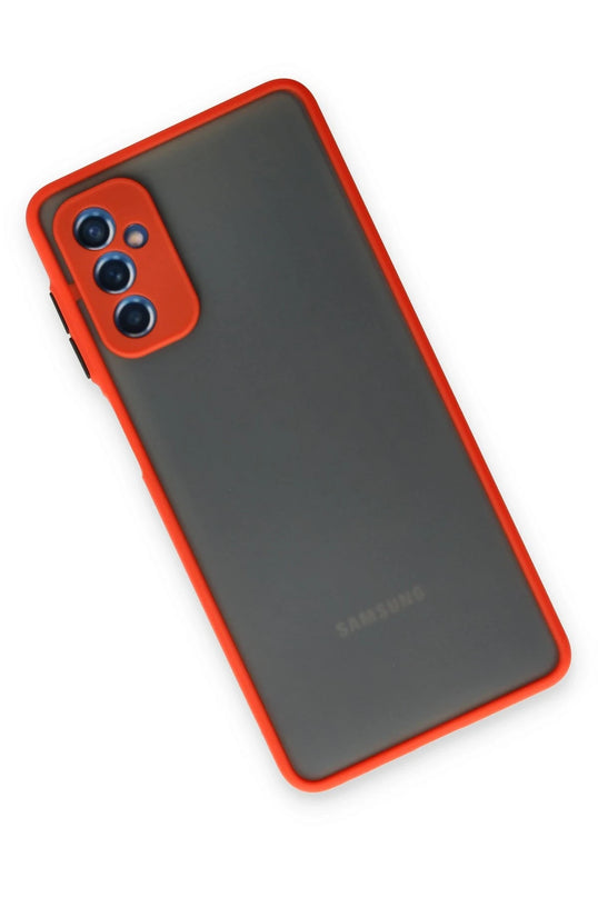 Samsung Galaxy M52 5G Montreal Silikon Kapak Kılıf - Kırmızı 3