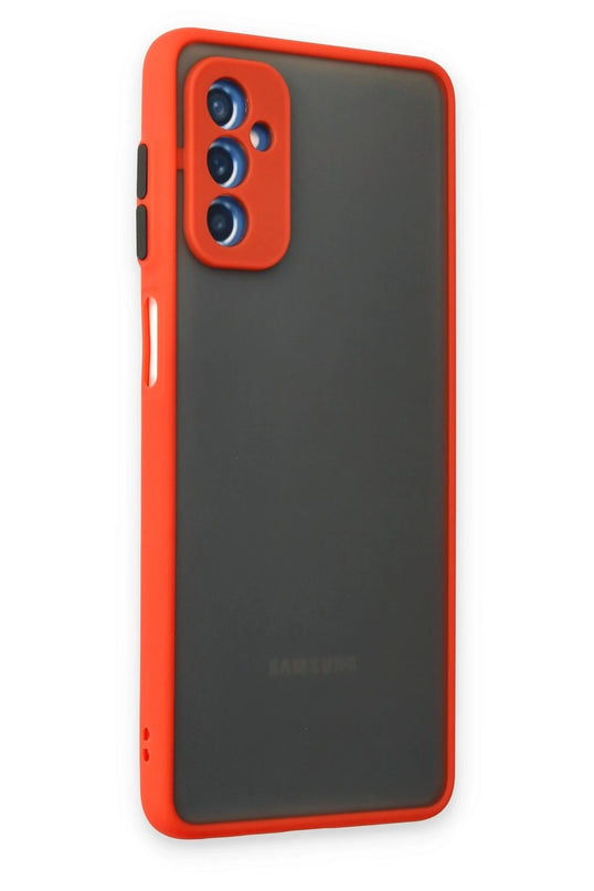 Samsung Galaxy M52 5G Montreal Silikon Kapak Kılıf - Kırmızı 2