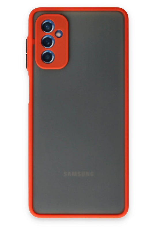 Samsung Galaxy M52 5G Montreal Silikon Kapak Kılıf - Kırmızı