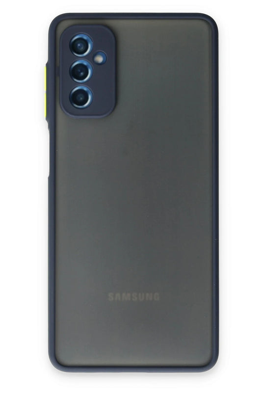 Samsung Galaxy M52 5G Montreal Silikon Kapak Kılıf - Lacivert
