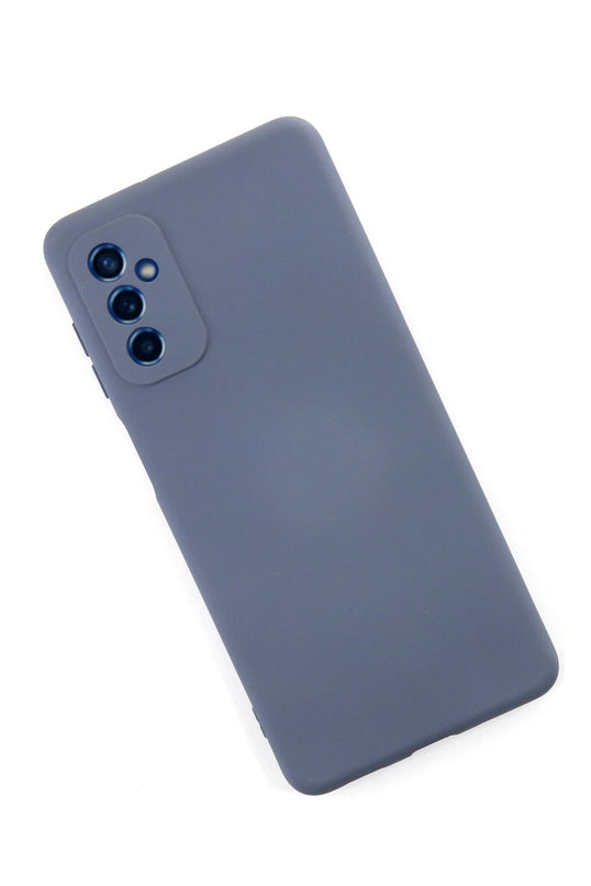 Samsung Galaxy M52 5G Nano içi Kadife Silikon Kılıf - Gri 2