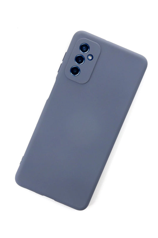 Samsung Galaxy M52 5G Nano içi Kadife Silikon Kılıf - Gri 3