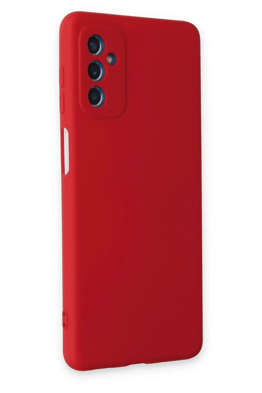 Samsung Galaxy M52 5G Nano içi Kadife Silikon Kılıf - Kırmızı 2