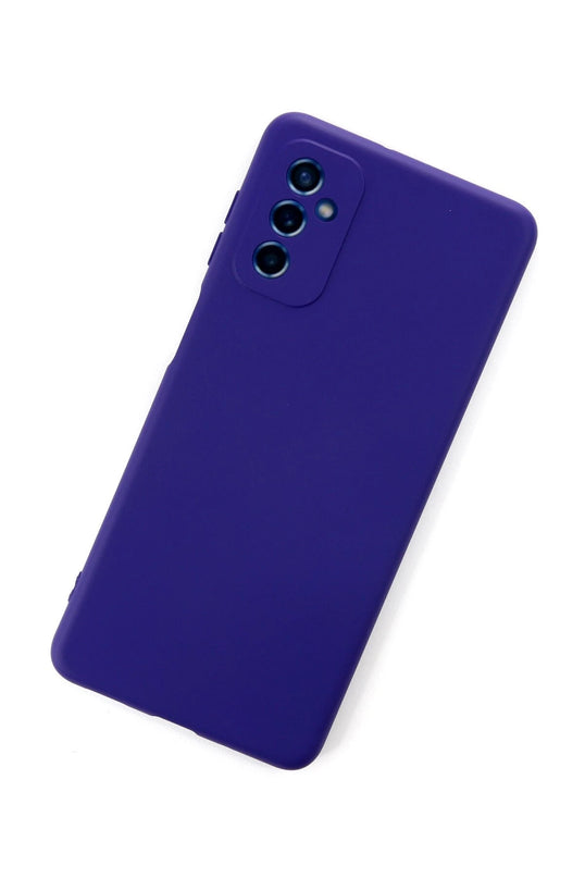 Samsung Galaxy M52 5G Nano içi Kadife Silikon Kılıf - Mor 3