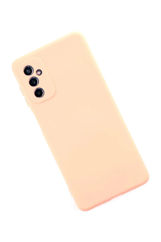 Samsung Galaxy M52 5G Nano içi Kadife Silikon Kılıf - Pudra 2