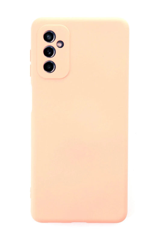 Samsung Galaxy M52 5G Nano içi Kadife Silikon Kılıf - Pudra
