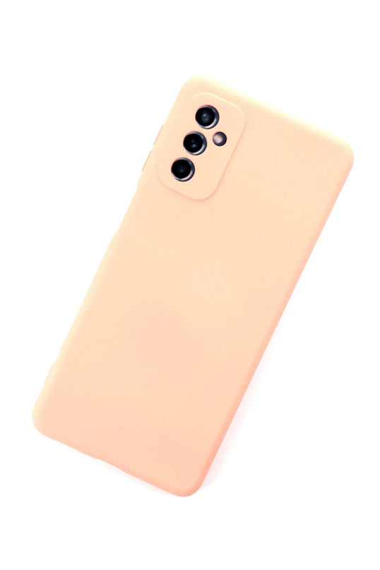 Samsung Galaxy M52 5G Nano içi Kadife Silikon Kılıf - Pudra 3