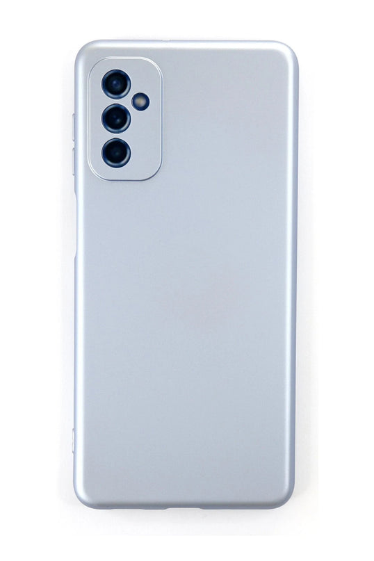 Samsung Galaxy M52 5G Nano içi Kadife Silikon Kılıf - Sky Blue