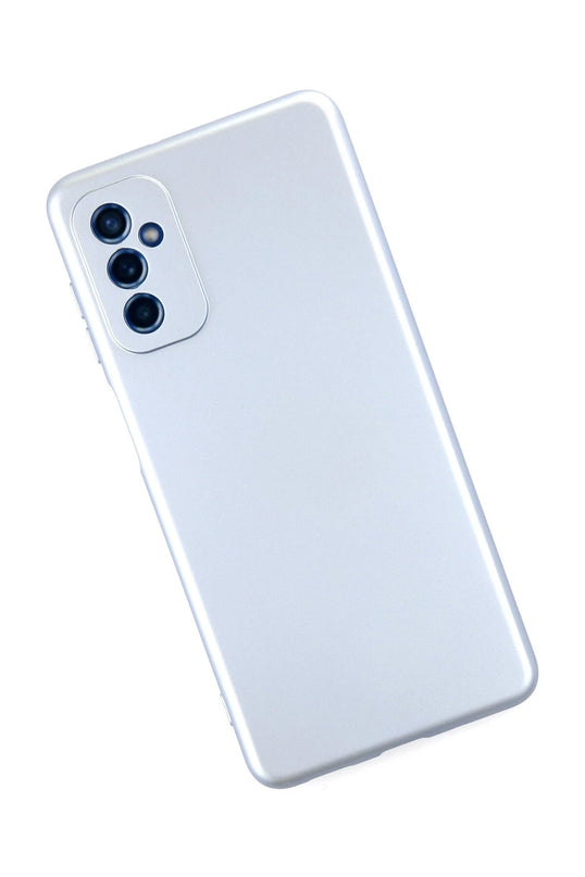 Samsung Galaxy M52 5G Nano içi Kadife Silikon Kılıf - Sky Blue 2