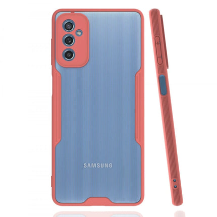 Samsung Galaxy M52 5G Platin Silikon Kılıf - Pembe