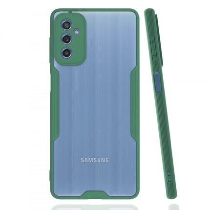 Samsung Galaxy M52 5G Platin Silikon Kılıf - Yeşil