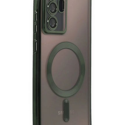 Samsung Galaxy Note 20 Ultra Kross Magneticsafe Kapak Kılıf - Koyu Yeşil 2