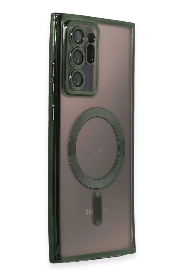 Samsung Galaxy Note 20 Ultra Kross Magneticsafe Kapak Kılıf - Koyu Yeşil 2