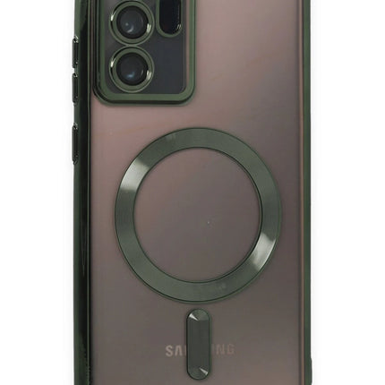 Samsung Galaxy Note 20 Ultra Kross Magneticsafe Kapak Kılıf - Koyu Yeşil