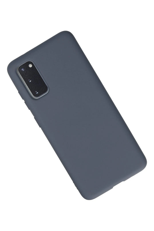 Samsung Galaxy S20 Nano içi Kadife Silikon Kılıf - Gri 2