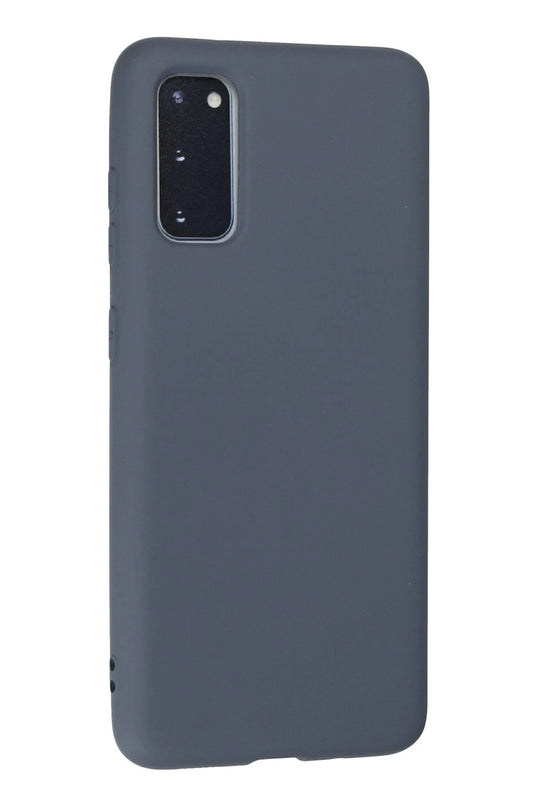 Samsung Galaxy S20 Nano içi Kadife Silikon Kılıf - Gri 3