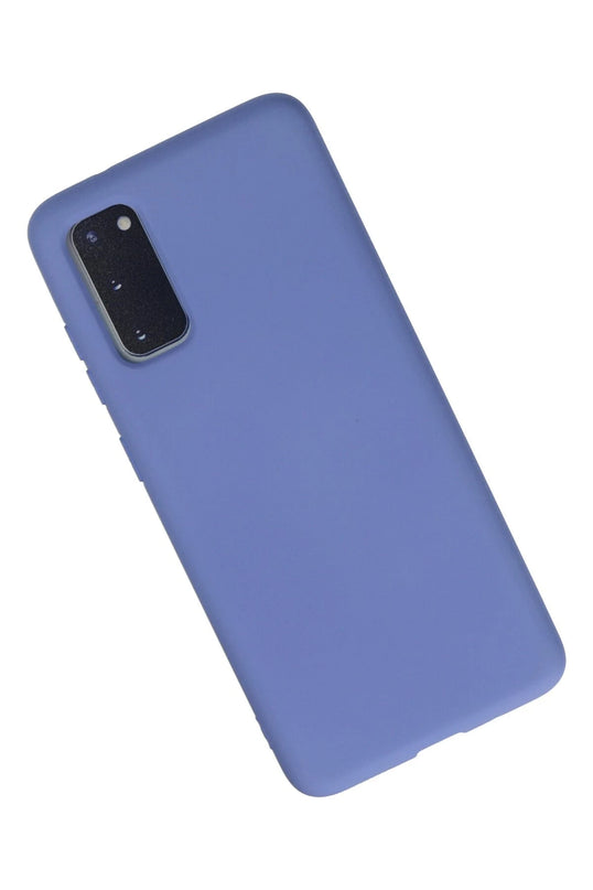Samsung Galaxy S20 Nano içi Kadife Silikon Kılıf - Lila 2