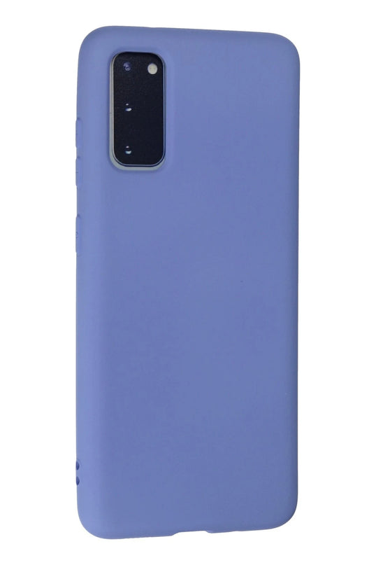 Samsung Galaxy S20 Nano içi Kadife Silikon Kılıf - Lila 3
