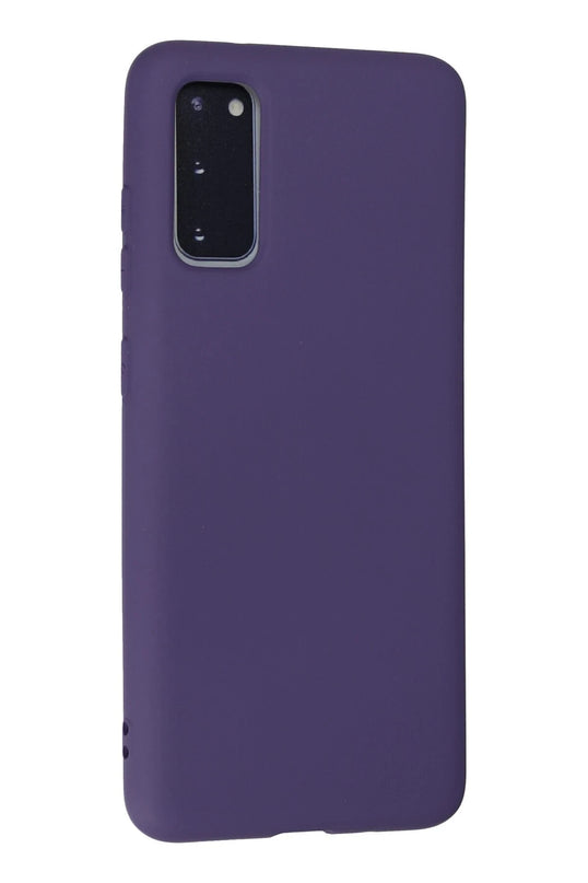Samsung Galaxy S20 Nano içi Kadife Silikon Kılıf - Mor 3