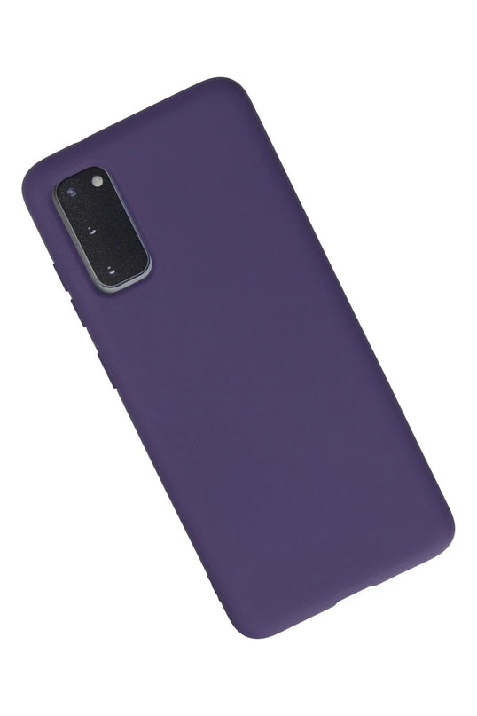 Samsung Galaxy S20 Nano içi Kadife Silikon Kılıf - Mor 2