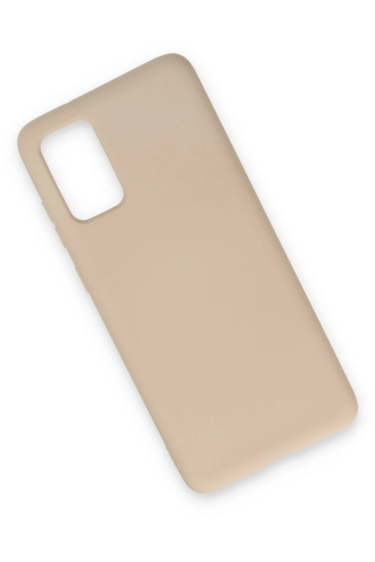 Samsung Galaxy S20 Nano içi Kadife Silikon Kılıf - Pudra 2