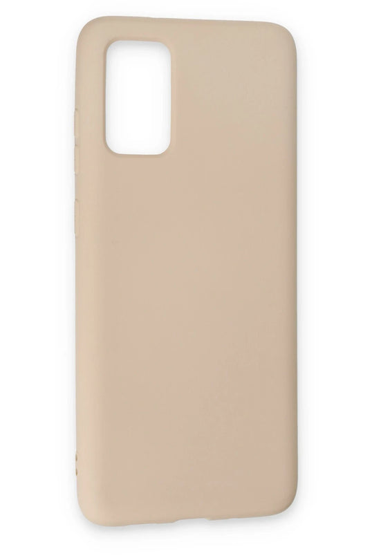 Samsung Galaxy S20 Nano içi Kadife Silikon Kılıf - Pudra 3