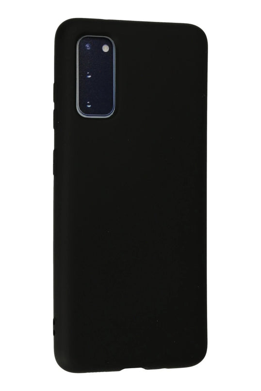 Samsung Galaxy S20 Nano içi Kadife Silikon Kılıf - Siyah 3
