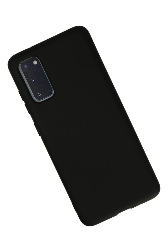 Samsung Galaxy S20 Nano içi Kadife Silikon Kılıf - Siyah 2