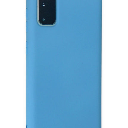 Samsung Galaxy S20 Plus Nano içi Kadife Silikon Kılıf - Mavi 3