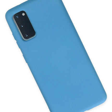 Samsung Galaxy S20 Plus Nano içi Kadife Silikon Kılıf - Mavi 2
