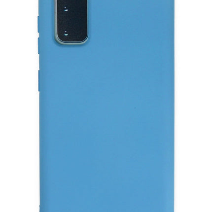 Samsung Galaxy S20 Plus Nano içi Kadife Silikon Kılıf - Mavi
