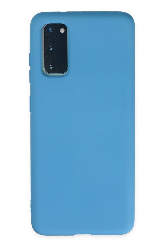 Samsung Galaxy S20 Plus Nano içi Kadife Silikon Kılıf - Mavi