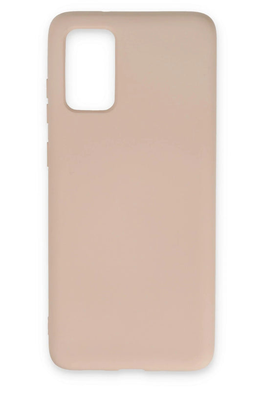 Samsung Galaxy S20 Plus Nano içi Kadife Silikon Kılıf - Pudra