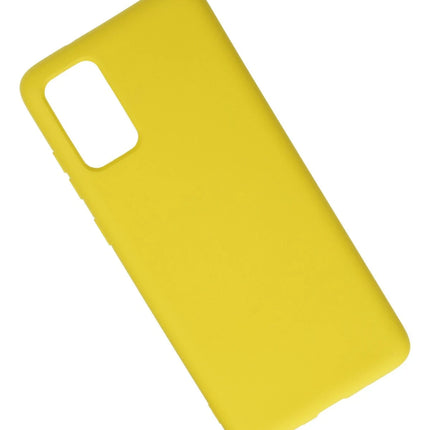 Samsung Galaxy S20 Plus Nano içi Kadife Silikon Kılıf - Sarı 2