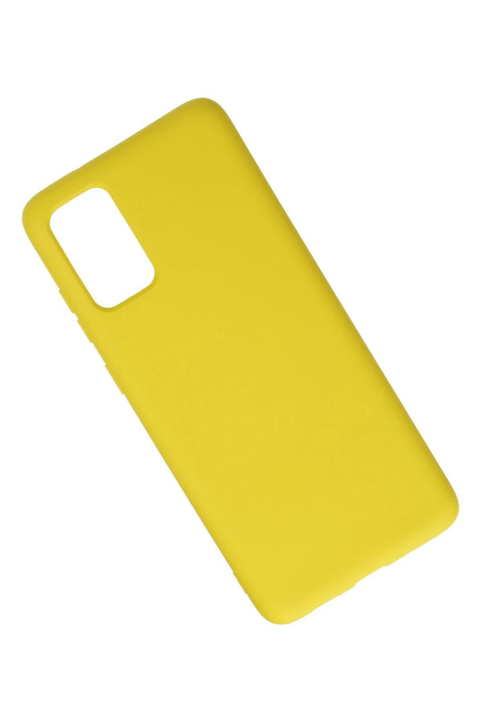 Samsung Galaxy S20 Plus Nano içi Kadife Silikon Kılıf - Sarı 2