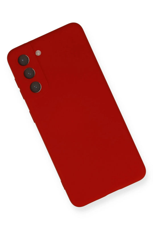 Samsung Galaxy S21 Nano içi Kadife Silikon Kılıf - Kırmızı 3