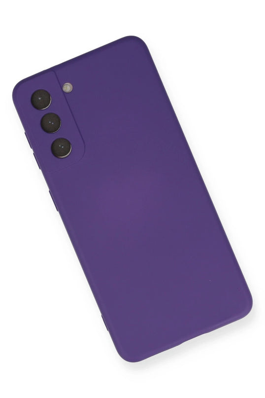 Samsung Galaxy S21 Nano içi Kadife Silikon Kılıf - Mor 3