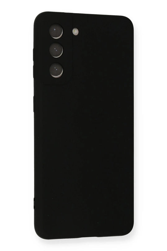 Samsung Galaxy S21 Nano içi Kadife Silikon Kılıf - Siyah 2